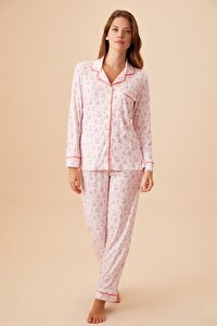 resm Liddy Maskulen Pijama Takımı - PEMBE
