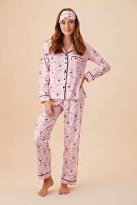 resm Enjoy Maskulen Pijama Takımı - PEMBE