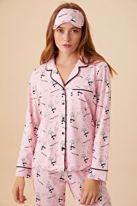resm Enjoy Maskulen Pijama Takımı - PEMBE