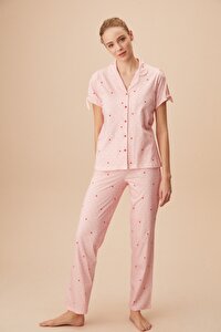 resm Ruby Maskulen Pijama Takımı - PEMBE