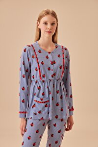Lady Luck Pijama Takımı - MAVİ