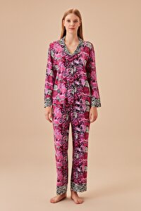 Safari Maskülen Pijama Takımı - PEMBE