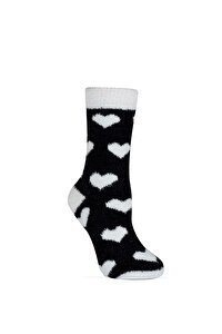 Mellowy Soket Çorap - SİYAH KALP