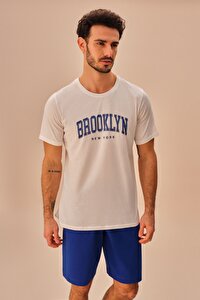 Brooklyn Erkek Şort Takımı - MAVİ