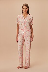 Rosely Maskülen Pijama Takımı - PEMBE