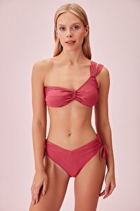 Yanı Büzgülü Bikini Alt - ROSE