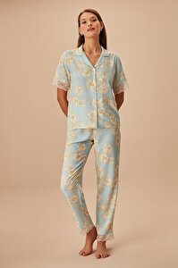 Serena Maskülen Pijama Takımı - MAVİ