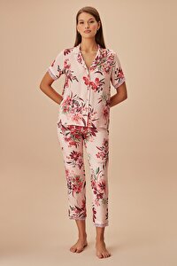 Cathy Maskülen Pijama Takımı - PEMBE
