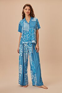 Dream Maskülen Pijama Takımı - MAVİ