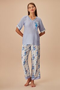 Emily Pijama Takımı - MAVİ