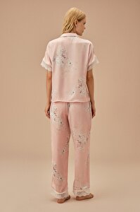 Sakura Maskülen Pijama Takımı - PEMBE