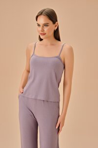 Rosa Üç Parçalı Pijama Takımı - LİLA