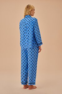 Blue Maskülen Pijama Takımı - MAVİ