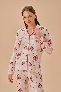 Catmass Maskülen Pijama Takımı - PEMBE