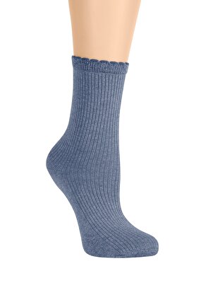 Resim Liny Soket Çorap - MAVİ