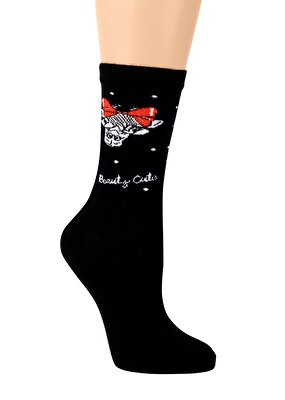Resim Fancy Soket Çorap - SİYAH