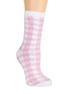 Resim Fluffy Soket Çorap - PEMBE