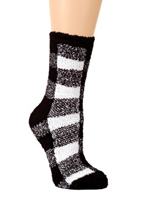 Resim Fluffy Soket Çorap - SİYAH