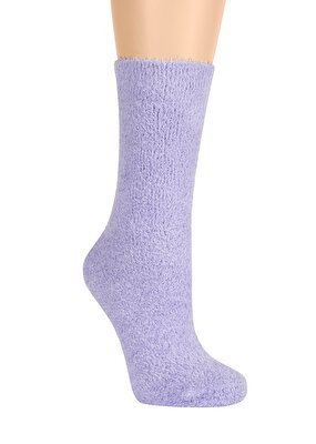 Resim Fluffy Soket Çorap - LİLA