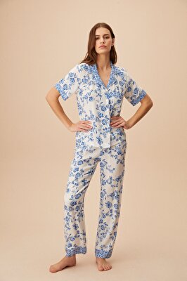 Resim Blue Maskulen Pijama Takımı - MAVİ