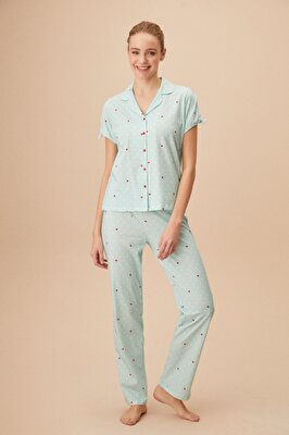 Resim Ruby Maskulen Pijama Takımı - MINT
