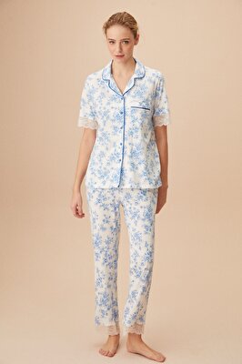 Resim Verona Maskulen Pijama Takımı - MAVİ